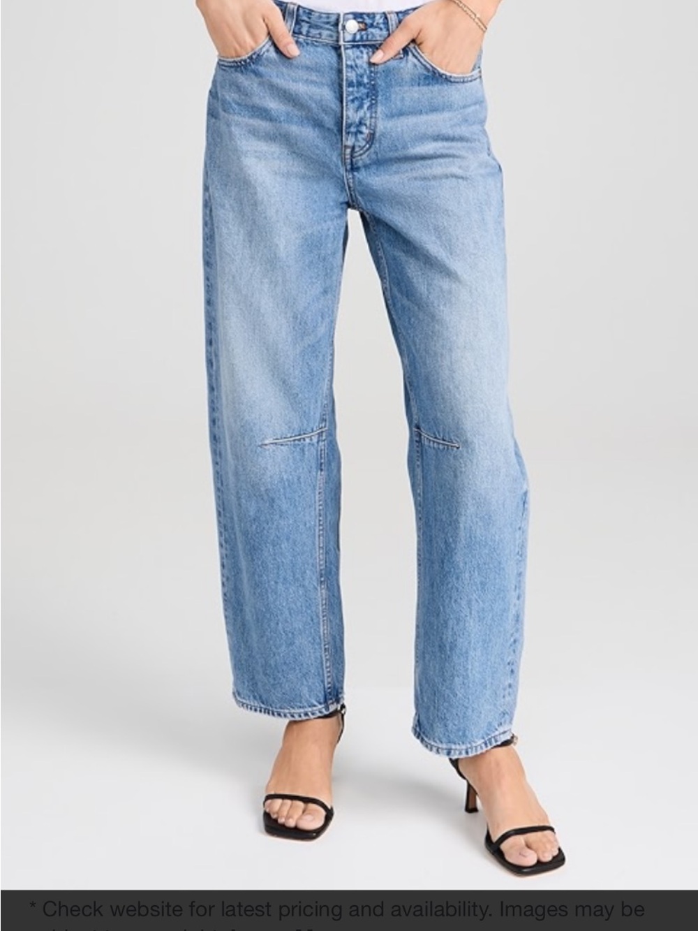 Madewell darted barrel leg jeans